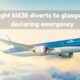 klm flight kl635 diverts to glasgow after declaring emergency